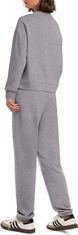 Nikcorp Ženski dvodelni trenirka komplet golf majica i jogger hlače XL svijetlosiva oversize 50% pamuk 50% poliester s džepovima elastični pojas za svakodnevno i trening
