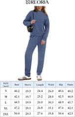 Nikcorp Ženska trenirka komplet Golf črna, oversize udobje 2-delni top z dolgimi rokavi in jogger hlače, elastičen pas na vrvici, 50% bombaž 50% poliester, žepi