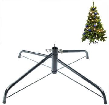 Nikcorp Kovinski zložljiv stojan za smrečico Univerzalna 70 cm, prašno barvano jeklo, za drevesce višine 60–300 cm, obremenitev do 50 kg, zatezni vijaki in matice