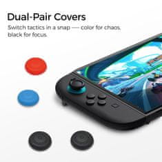 Nikcorp Zaščitni etui komplet za Nintendo Switch 2 torbica s polikarbonatnim vložkom, EVA pena, PU tkanina, kaljeno steklo 9H, oleofobni premaz, 2x JoyCon etui in 4x prevleke za joysticke, komplet črna