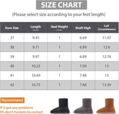 Nikcorp Ženski zimski škornji Slip-On OutPro Rjavi EU 37 topla krznena podloga faux nubuck, EVA podplat proti zdrsu, brez vezalk, nizka peta, outdoor, zimski čevlji