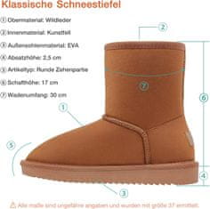 Nikcorp OutPro ženske zimske natakljive čevlje slip-on model s toplo krzneno podlogo imitacija nubuka EVA nedrseč podplat rjave barve št. 41