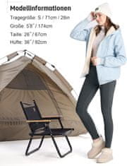 Nikcorp Damske termalne športne pajkice L z grelnim flisom 4-way stretch visok pas tummy control 2 globoka žepa siva kompresijski učinek za tek hojo jogo outdoor