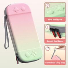 Nikcorp Etui etui za Nintendo Switch 2 STARTRCGAMES zaščitna torbica, ojačana lupina vodoodporen najlon, 4,3 cm, 12 rež za igre + prostor za igralne palice, dvojna zadrga, trak za prenašanje, pisane barve