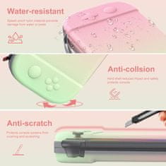 Nikcorp Etui etui za Nintendo Switch 2 STARTRCGAMES zaščitna torbica, ojačana lupina vodoodporen najlon, 4,3 cm, 12 rež za igre + prostor za igralne palice, dvojna zadrga, trak za prenašanje, pisane barve