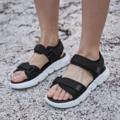 Nikcorp Moške športne pohodniške sandale [outdoor] z odprtimi prsti, zračne, hitro sušeče, črne, 41 EU