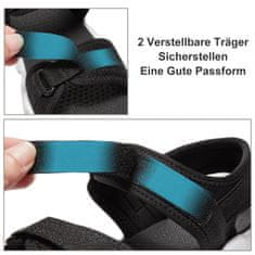 Nikcorp Moške športne pohodniške sandale [outdoor] z odprtimi prsti, zračne, hitro sušeče, črne, 41 EU