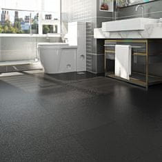 Nikcorp Samolepilne vinilne ploščice Livelynine PVC 30x30 cm 16 kosov 1,44 m² črne, talne, odporne na obrabo, pralne, protizdrsne, za kuhinjo kopalnico predsobo