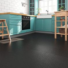 Nikcorp Samolepilne vinilne ploščice Livelynine PVC 30x30 cm 16 kosov 1,44 m² črne, talne, odporne na obrabo, pralne, protizdrsne, za kuhinjo kopalnico predsobo