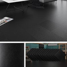 Nikcorp Samolepilne vinilne ploščice Livelynine PVC 30x30 cm 16 kosov 1,44 m² črne, talne, odporne na obrabo, pralne, protizdrsne, za kuhinjo kopalnico predsobo