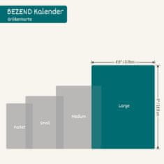 Nikcorp Tedenski planer A4 Weekly Planner 2025-2026 dvojni urnik Zeleni sadež, koledar dnevnik z razporedom po stolpcih, za študente in strokovnjake