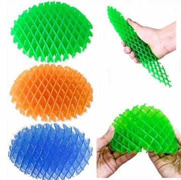 Nikcorp Senzorična antistresna igrača Fidget pajek komplet 3 kosi elastično raztezanje in upogibanje gladka umetna plastika barviti set za otroke in odrasle zmanjšuje napetost