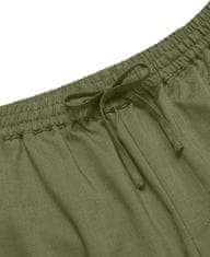 Nikcorp Moške kratke hlače za plažo casual, elastičen pas z vrvico, zračen material, Regular Fit, žepi 2+1, zelene XXL