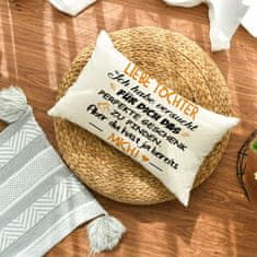 Nikcorp dekorativna prevleka za vzglavnik Best Kind 30 x 50 cm skrit zadrga vzorčasta zadrga poliester 100% za spalnico dnevno sobo pisarno pralna strojno