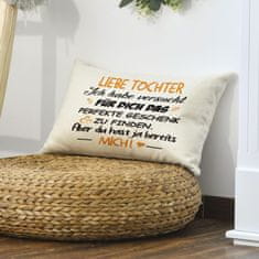 Nikcorp dekorativna prevleka za vzglavnik Best Kind 30 x 50 cm skrit zadrga vzorčasta zadrga poliester 100% za spalnico dnevno sobo pisarno pralna strojno