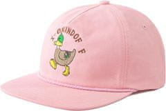 Nikcorp baseball kapa Clakllie snapback 100% bombaž ravni vizir vezen motiv race zračna roza obseg 55–59 cm