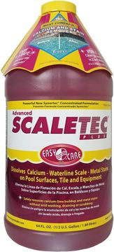 Nikcorp Pripravek za bazen Scaletec Plus odstranjevanje vodnega kamna in kovinskih madežev 1,89 L 64 oz ne-kislinska formula za apnenec železo baker mangan odstranjevanje usedlin tudi za slane sisteme