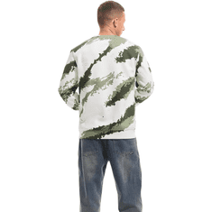 Nikcorp Moška flisová mikina Crewneck kamufláž Moro XXL zatepljena za jesen zima zgodnja pomlad 75% bombaž 25% poliester