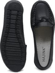 Nikcorp Ženske nazúvacie mokasíny loafer v čiernej farbe, EU 38, elegantné prepletenie, okrúhla špička, plochý blokový podpätok, priedušný zvršok, nízke topánky, jar leto jeseň