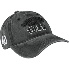 Nikcorp Kšiltovka baseballówka vintage vyšívaná unisex nastaviteľná 56-66 cm sivá, UV ochrana, priedušná, šilt proti slnku, streetwear outdoor