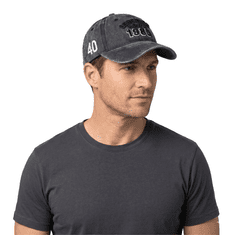 Nikcorp Kšiltovka baseballówka vintage vyšívaná unisex nastaviteľná 56-66 cm sivá, UV ochrana, priedušná, šilt proti slnku, streetwear outdoor