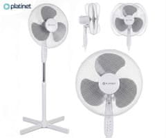 Platinet PSF1616 ventilator, 16" (41cm), 40 W, samostoječ, belo-siv