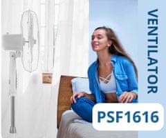 Platinet PSF1616 ventilator, 16" (41cm), 40 W, samostoječ, bel