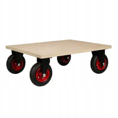 shumee 4x transportna kolesa za voziček 200 mm 2x vrtljiva 2x fiksna 700 kg močna guma