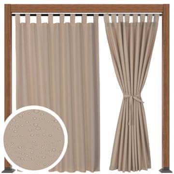 shumee VRTNE ZAVESE ZA TERASO VRTNE ZAVESE ZA TERASO R 155x200 svetlo bež