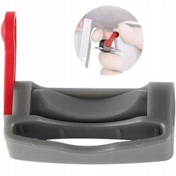 shumee Dyson LockClip V7-V15 RedGrey - Blokada spustu do odkurzaczy Dyson | Kompatybilna z V7, V8, V10, V11, V15 | Beznarzędziowy montaż |