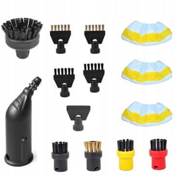 Rosfix ZESTAW SZCZOTEK NAKŁADEK DO KARCHER EASYFIX SC1 SC2 SC3 SC4 SC5 MIKROFIBRA