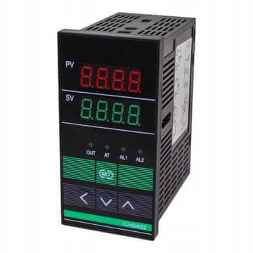 Rosfix CHB402 PID Regulator - Cyfrowy sterownik temperatury 48x96 mm | 0-400°C | Termopara K | 230V AC | Wyjście SSR + przekaźnik | LED | Auto-tuning | Fuzzy logic
