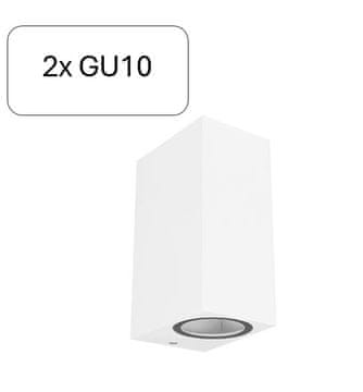 master LED Stenska svetilka 2xGU10 za LED IP44 LIDA DUO bela