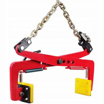 Rosfix LiftGrip ProClamp 600 - Objemka za robnike z gumijastimi čeljustmi | 500 kg | 34–79 cm | Za ročni in mehanski transport |