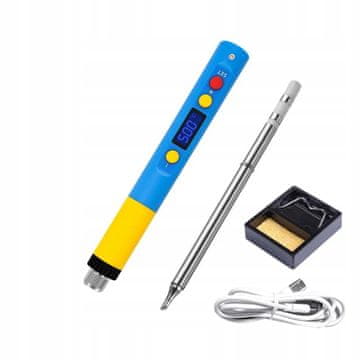 Rosfix T65-BC2 Smart Solder Pro - Lutownica mobilna LCD | 65W | 500°C | USB-C | Powerbank | Ceramiczny element grzewczy | Auto-Hibernacja