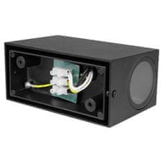 master LED Stenska svetilka 2xGU10 za LED IP44 LIDA DUO črna