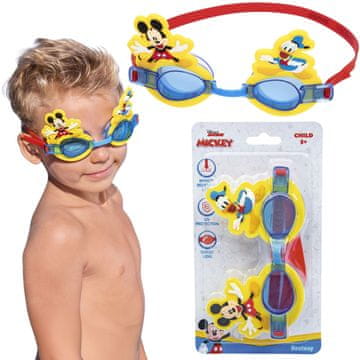 Disney DISNEY Mickey Mouse Nastavljiva plavalna očala za otroke z UV-zaščito, silikonska plavalna očala za dečke
