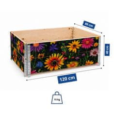 Aga Dvignjena greda 120x80x40 cm Cvetlice