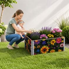 Aga Dvignjena greda 120x80x40 cm Cvetlice