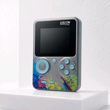 Green Lyca  GameBOX 500v1 Igralna konzola - Naloženih 500 Retro iger - Siva