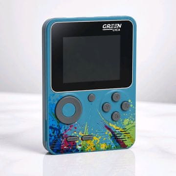 Green Lyca GameBOX 500v1 Igralna konzola - Naloženih 500 Retro iger - Modra