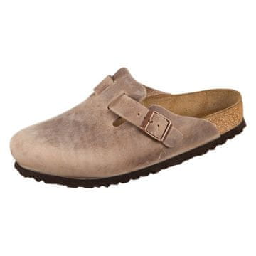 Birkenstock Cokle rjava Boston Tabacco Brown Leder Oil