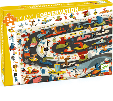 Djeco Puzzle Observation: Rallye 54 kosov