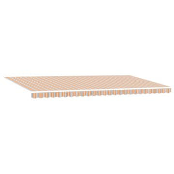 Vidaxl Vlečna tenda večbarvno 600 × 300 cm Tkanina in aluminij