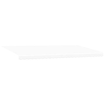 Vidaxl Nadomestno platno za tendo Bela 6 × 3,5 m Poliester