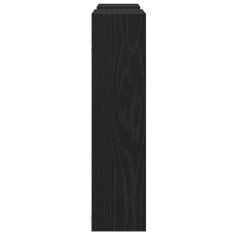 Vidaxl Stenska polica črna hrast 99x15x60 cm iverna plošča