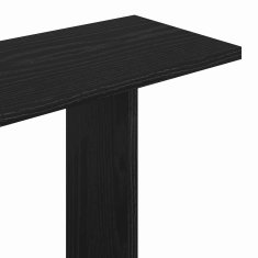 Vidaxl Stenska polica Črni hrast 100 x 20 x 126 cm