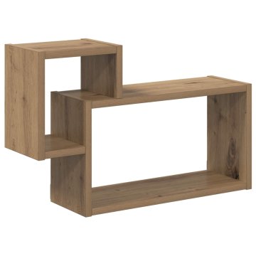 Vidaxl Stenska polica Montaža za steno Rjava 55 x 15 x 35 cm