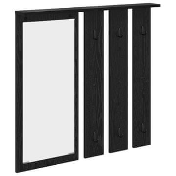 Vidaxl Nadwyčajna obešalnik za plašče Črni hrast 84 x 10 x 80 cm