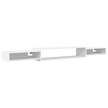 Vidaxl Stenska TV omarica Montaža za steno Bela 220 x 28 x 21 cm